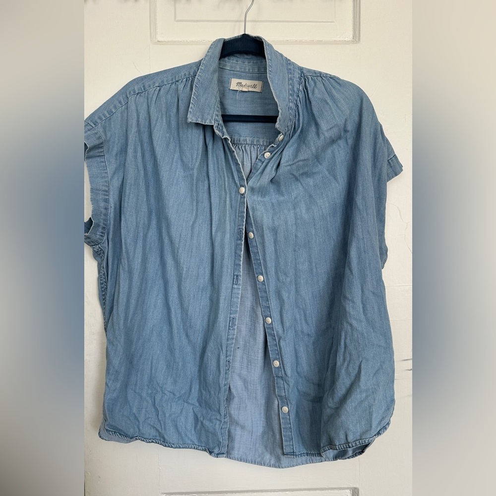 Madewell Chambray Short Sleeve Shirt